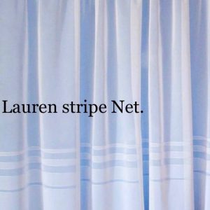 lauren stripe net curtain